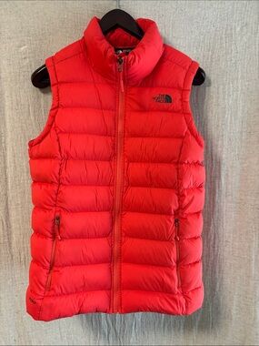 The North Face Bright Red Down Puffer Vest